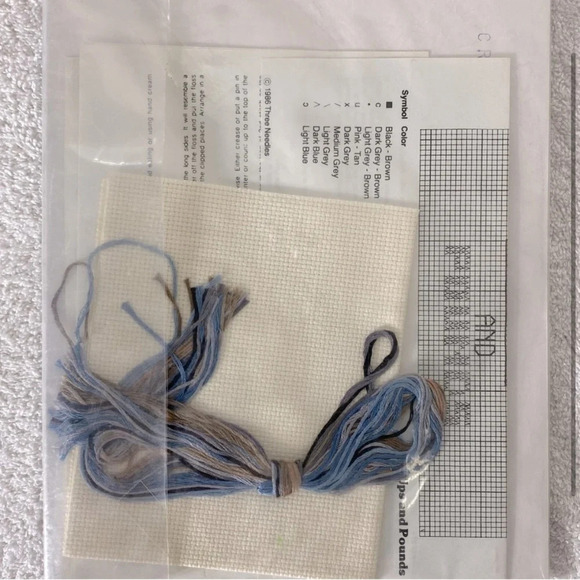 Vintage 90s Needlepoint Bear Life Is Full Of Ups And Pounds - Picture 2 of 3